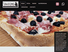 Tablet Screenshot of pizzeriailgaleone.com